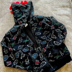 Size 4 toddler boys fleece lined Dino Jacket